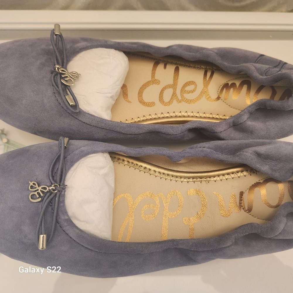 Sam Edelman "Felicia" Leather Purple Flats. NWT. Size 7 and 9 - Picture 2 of 9